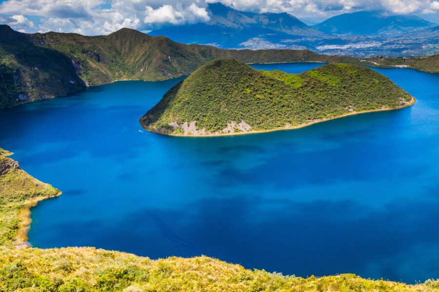 Cuicocha crater lake Cotacachi Ecuador
